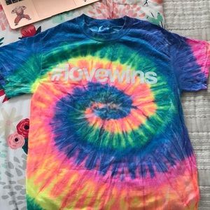 #lovewins tie die shirt